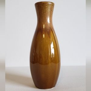 Vintage Gold & Beige Drip Glaze Ceramic Spring Bud Vase Fall Gift Y2K Decor MCM